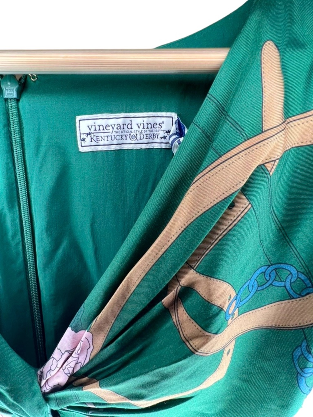Vineyard Vines Kentucky Derby Scarf Maxi Dress - Picture 6 of 9